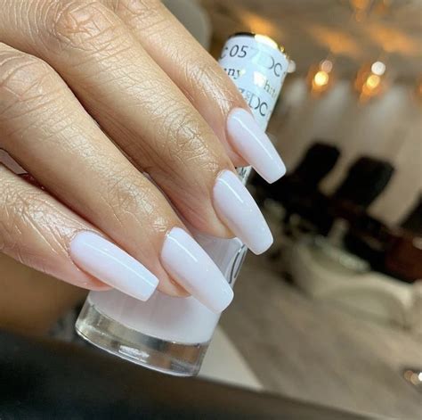 milky white dnd gel polish